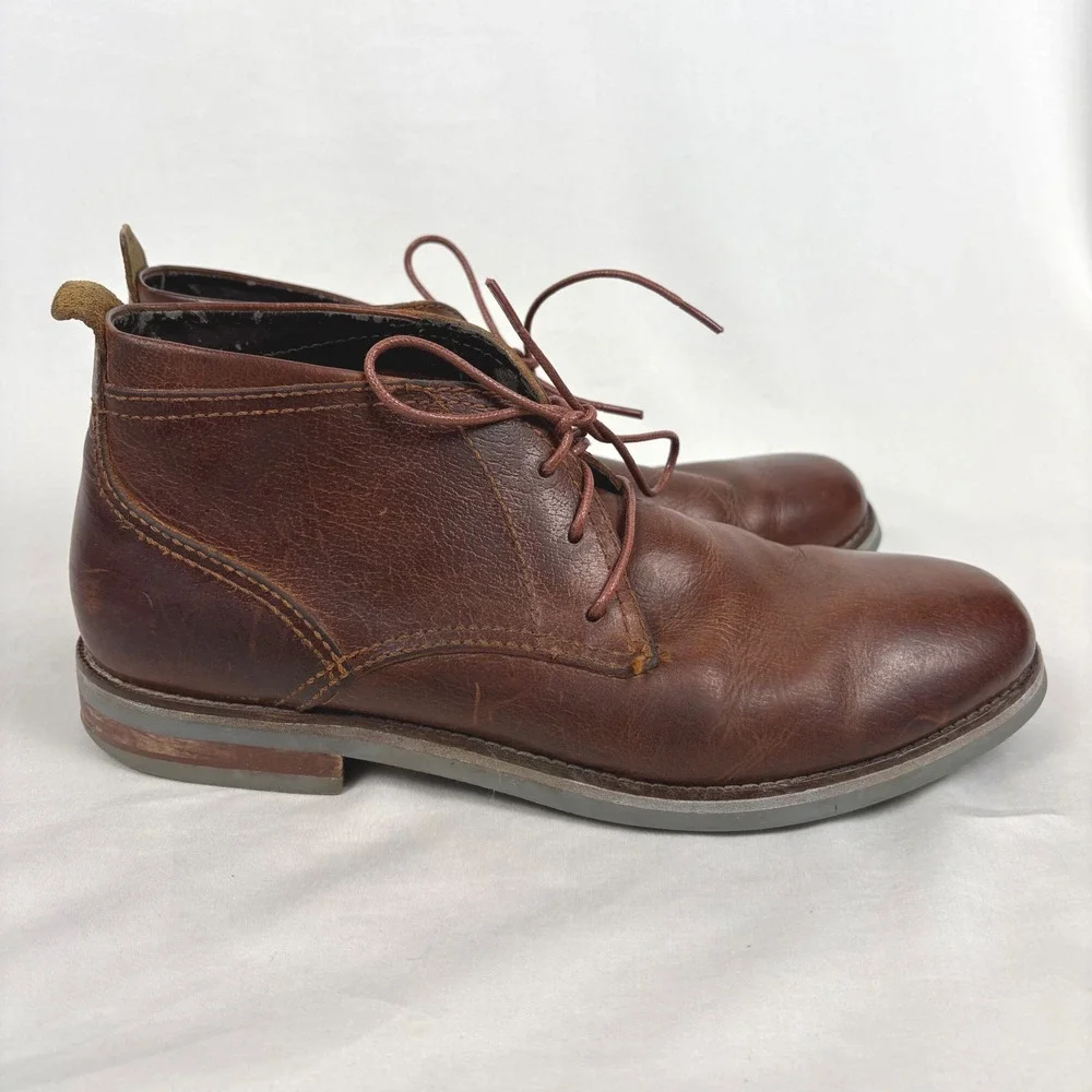 Cole Haan Chukka Desert Boots Size 9 Brown Leather Lace Up C11983 Ankle Workwear